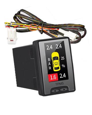 BGUCAR Reifendruckkontrollsystem für Toyota Fahrzeuge, Indirektes TPMS, Eingebohrtes Schalterloch, Kein Sensor erforderlich, Toyota Typ A 5-Pin Stecker