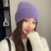 Warm hat women's autumn and winter fashion Symphony pullover, ear protector, wool hat, moisture and cold-proof knitted hat