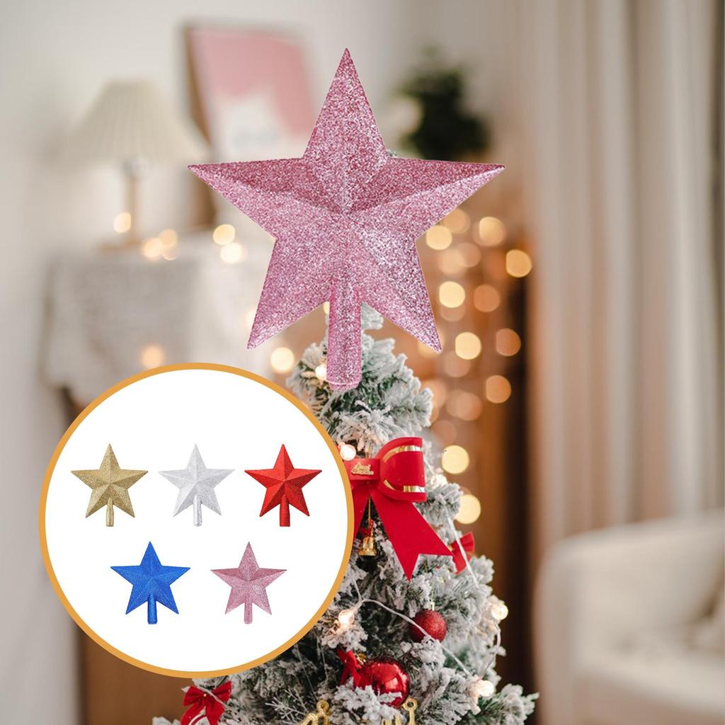 Christmas Tree Top Star Hanging Decoration Festival Christmas Tree Decoration Ornament Gifts for Office Xmas Holiday Home Party