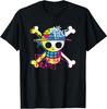 Pirate Manga Style Straw Hat Pirates T-Shirt Size S-4XL