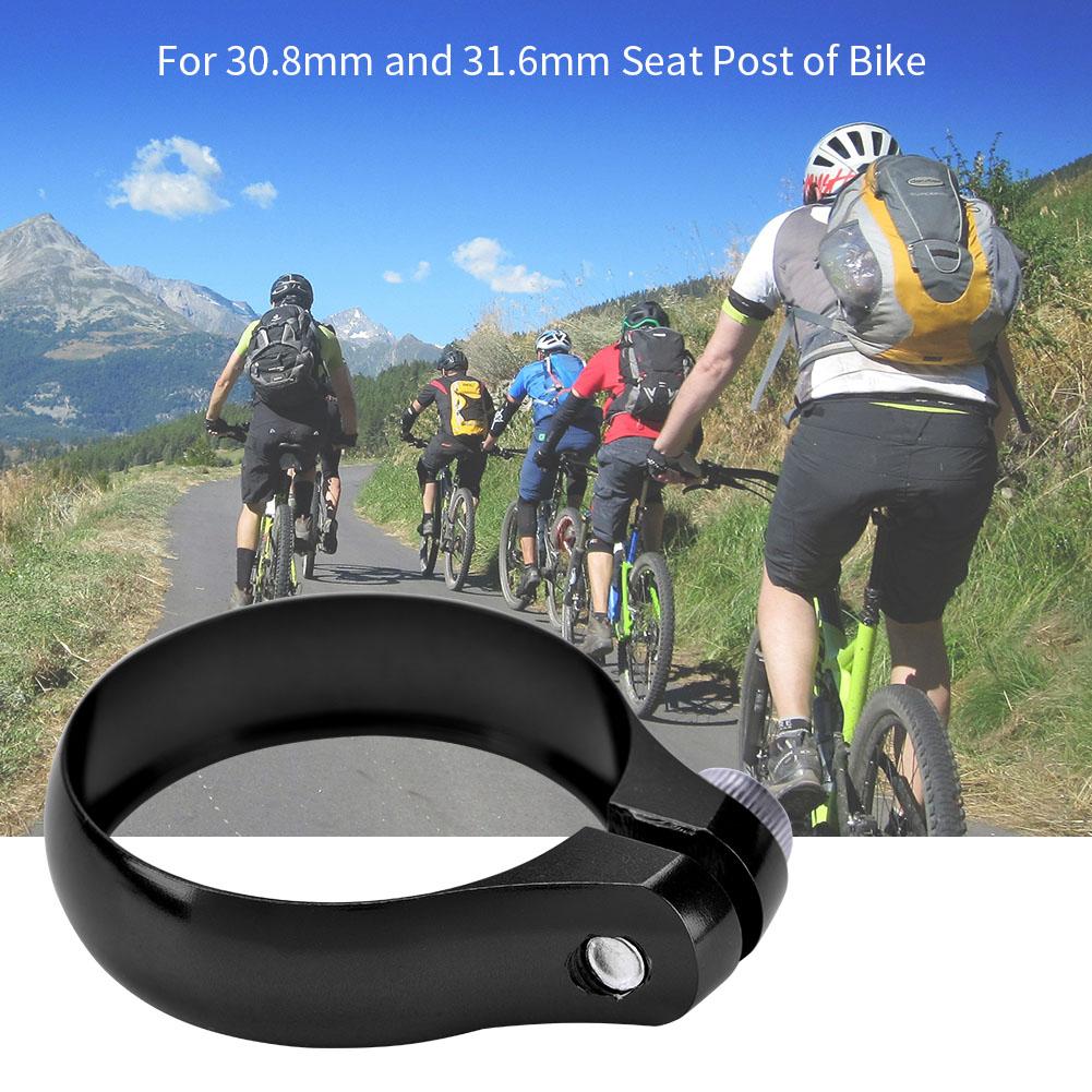 Ultralight Aluminium Alloy 34.9mm Mountain Bike Road Bicycle Seat Post Clamp (Black)