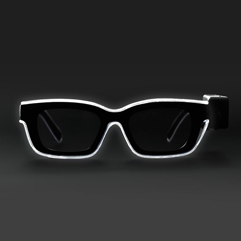 

Wireless driving led luminous glasses wireless sunglasses party performance ktv bar atmosphere flash props online celebrity led белый