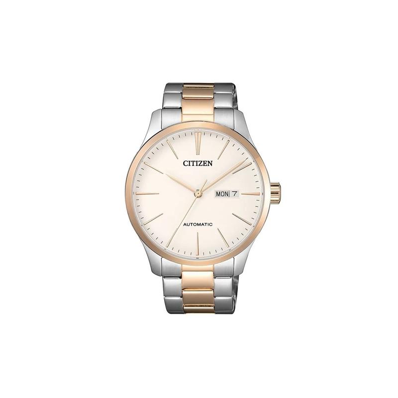 

CITIZEN 50 meters waterproof Automatic Steel Strap 40mm men s watch white dial NH835687A білий