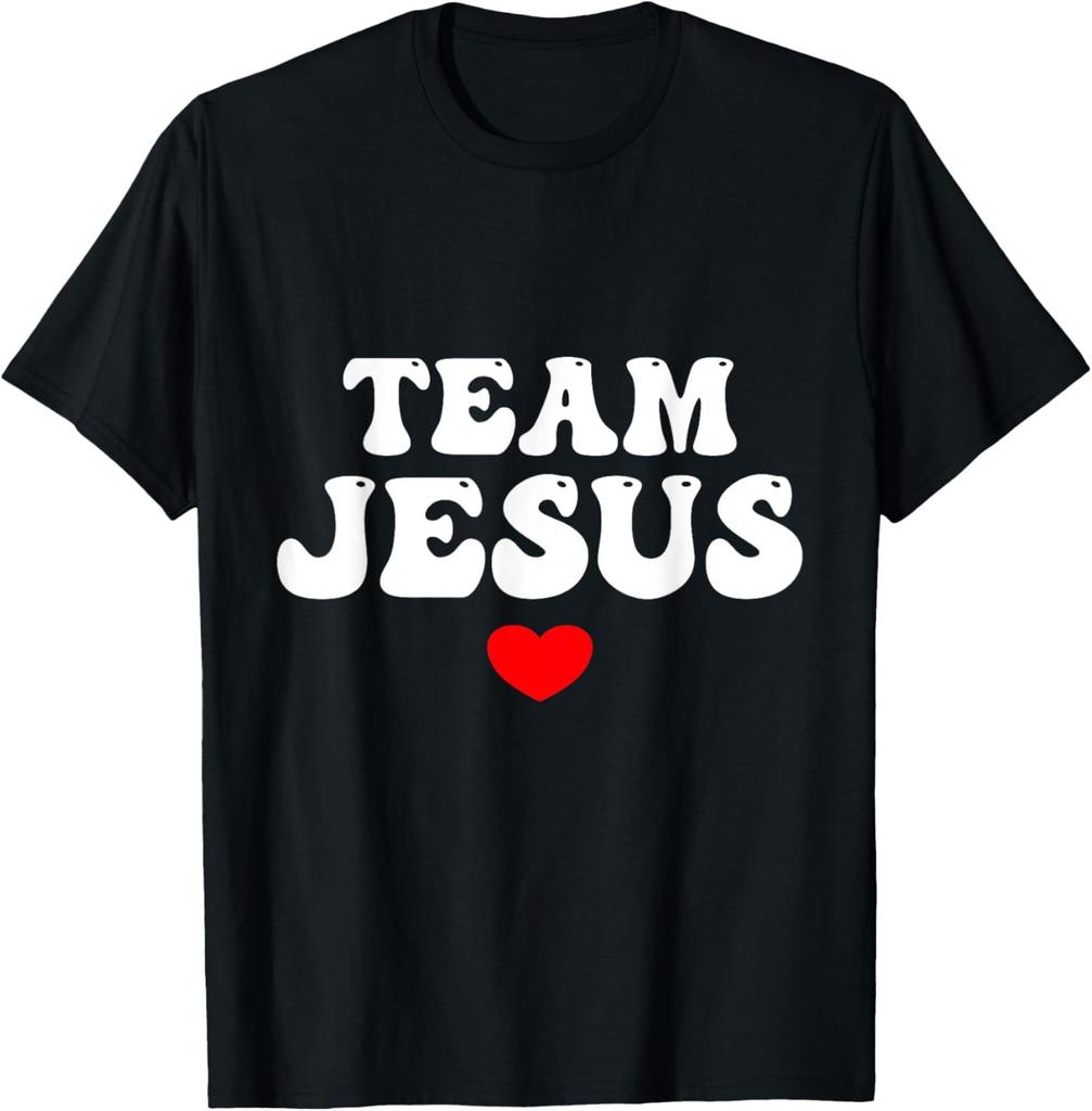 Lustiges Team Jesus Christlicher Glaube Beten Gott Religiöses T-Shirt Lustige Jesus Kleidung Baumwoll-T-Shirts für Herren Grafik-T-Shirts