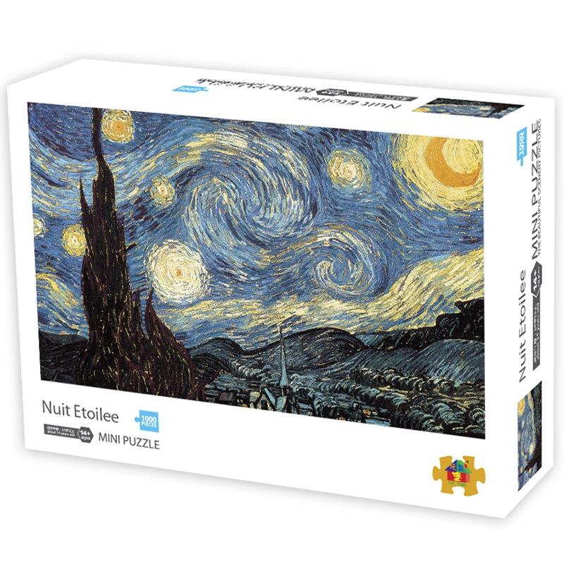 Mini Landscape Art Puzzle Series Challenging Difficultly 1000pcs For Adults Stress Relief Toy