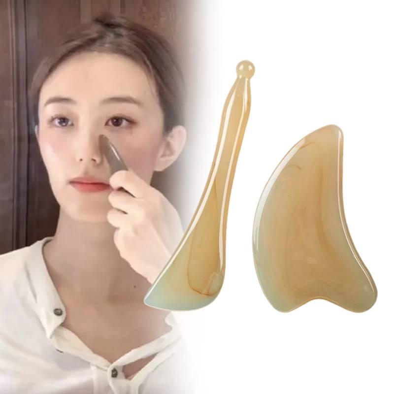 Premium Natural Resin Gua Sha Board For Facial And Neck Massage With Thick Design