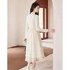 Sisui Nianhua Elegant Long Sleeve Midi Dress