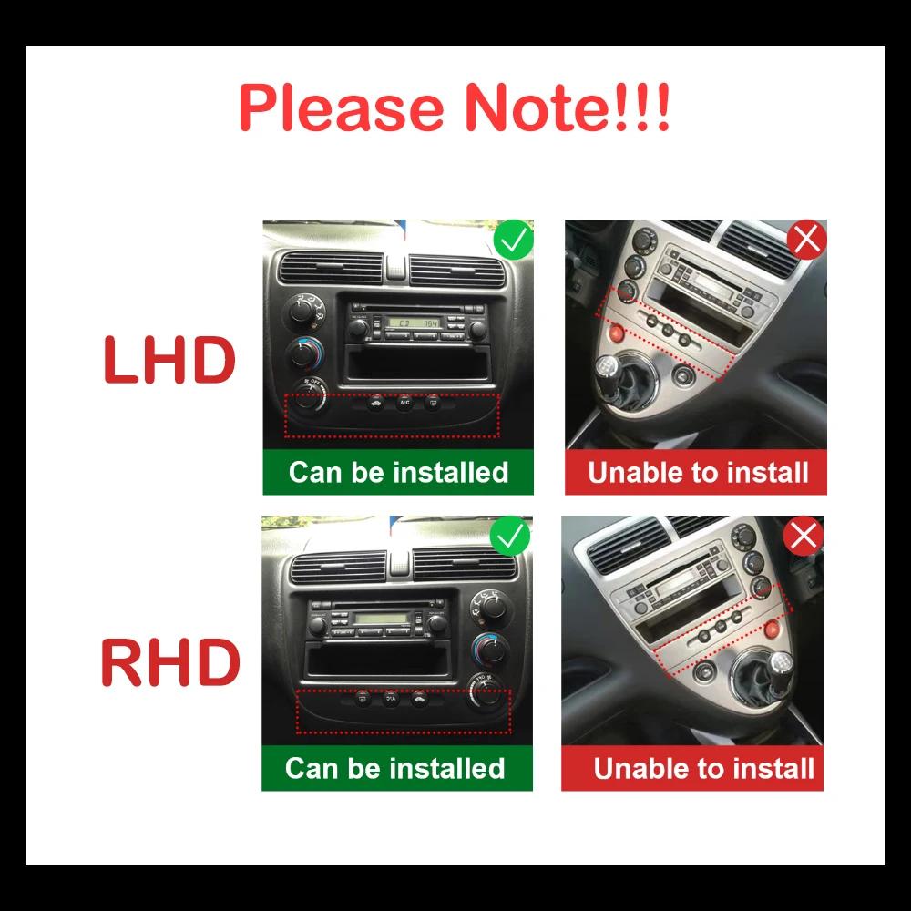 Android Car Radio For Honda Civic 2000-2006 Auto Stereo Multimedia Video Player Wireless Carplay GPS Navigation Autoradio WIFI