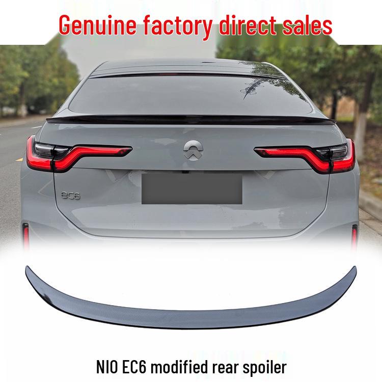 

Rear Spoiler for NIO EC6: No-Drill Press-on Design NIO EC6 Rear Spoiler [Primed] - Paint Required