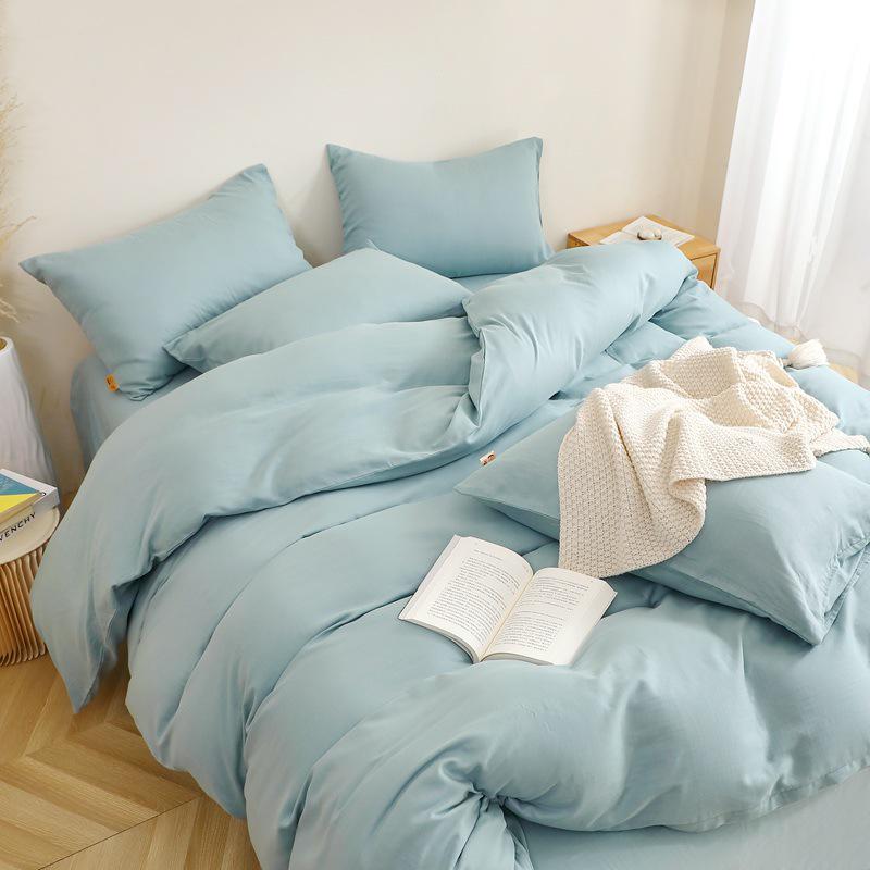 Princess Style 100% Cotton Double-Layer Gauze 4-Piece Bedding Set - Skin-Friendly and Baby-Safe