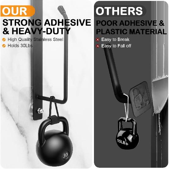 Hat Rack for Baseball Caps (2-Pack), Stainless Steel Hat Organizer for Baseball Caps, Multi-Purpose Hooks for Wall, Strong Adhesive/Wall Drilled