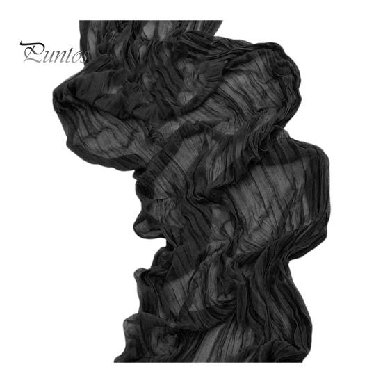 Wedding Party Table Runner Gauze Bohemian Style Pleated Solid Color Stain-Proof Reusable Table Protection Decoration Prom Banquet Table Runner