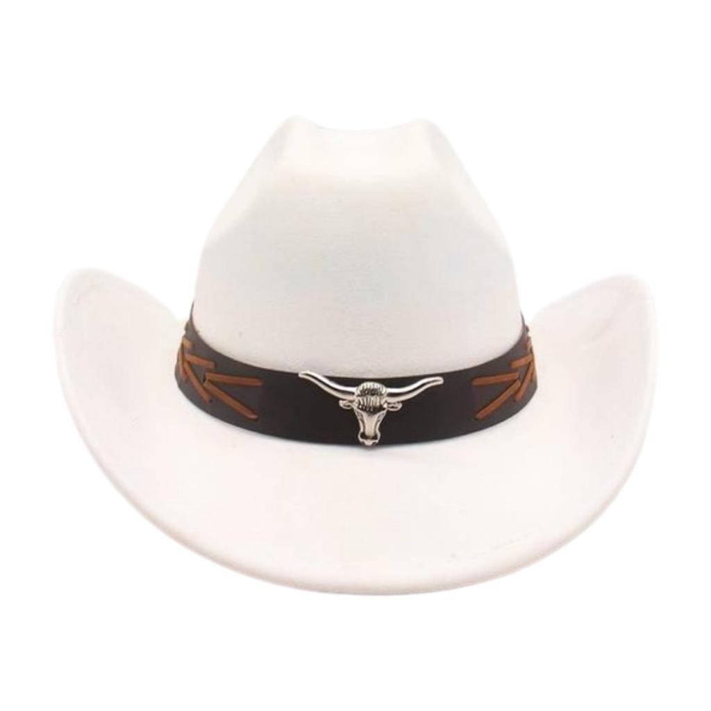 Western Cowboy Hat National Knight Jazz Hat Tibetan Warped Edge One-Word Top Hat Travel Cowboy Hat