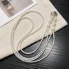 Oblique Span Chain Beaded Shoulder Chain Mobile Phone Lanyard Pearl Pendant Mobile Phone Universal