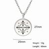 Dawapara Papa Legba Voodoo Halskette Ritual Altar Anhänger Ezili Dantor Vodou Loa Veve Symbol Okkultes Amulett Edelstahl