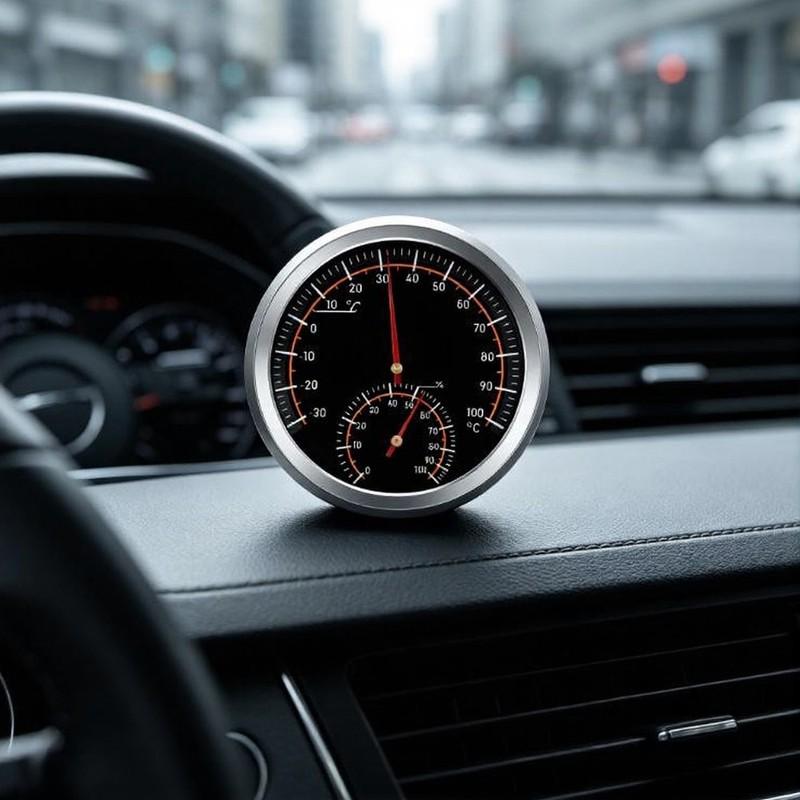 6.7 Cm For Cars Indoor Use Ranging From -30°C To 100°C Interior Air Dashboard Panel Stick-on Thermometer Replacement Parts Vent