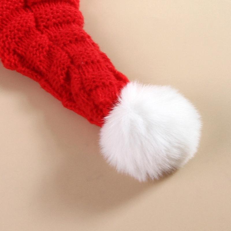 Holiday Dog Hat Warm Knitted Weave Christmas Hat For Small to Large Animals Party Indoor Use
