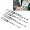 4pcs 6.4/8/9.5/12.7mm Square Hole Drill Bits Square Hole Mortising Chisel  Woodworking