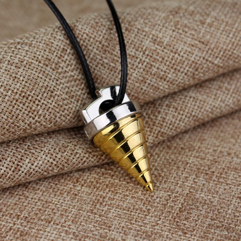 Cartoon Tengen Toppa Gurren Lagann Necklace Tengentoba Gulenlagan Core Drill Pendant Necklace Jewelry Accessories