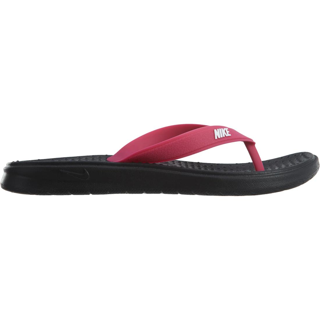 

Кеды Nike Solar Thong Черный Белый-Ярко-розовый (Женский)(882694-001) 35.5
