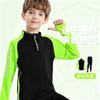 Unisex Adult Kids Soccer Jersey Set Long Sleeve Thickened Fleece Lined Football Uniform Training Match Fall Winter