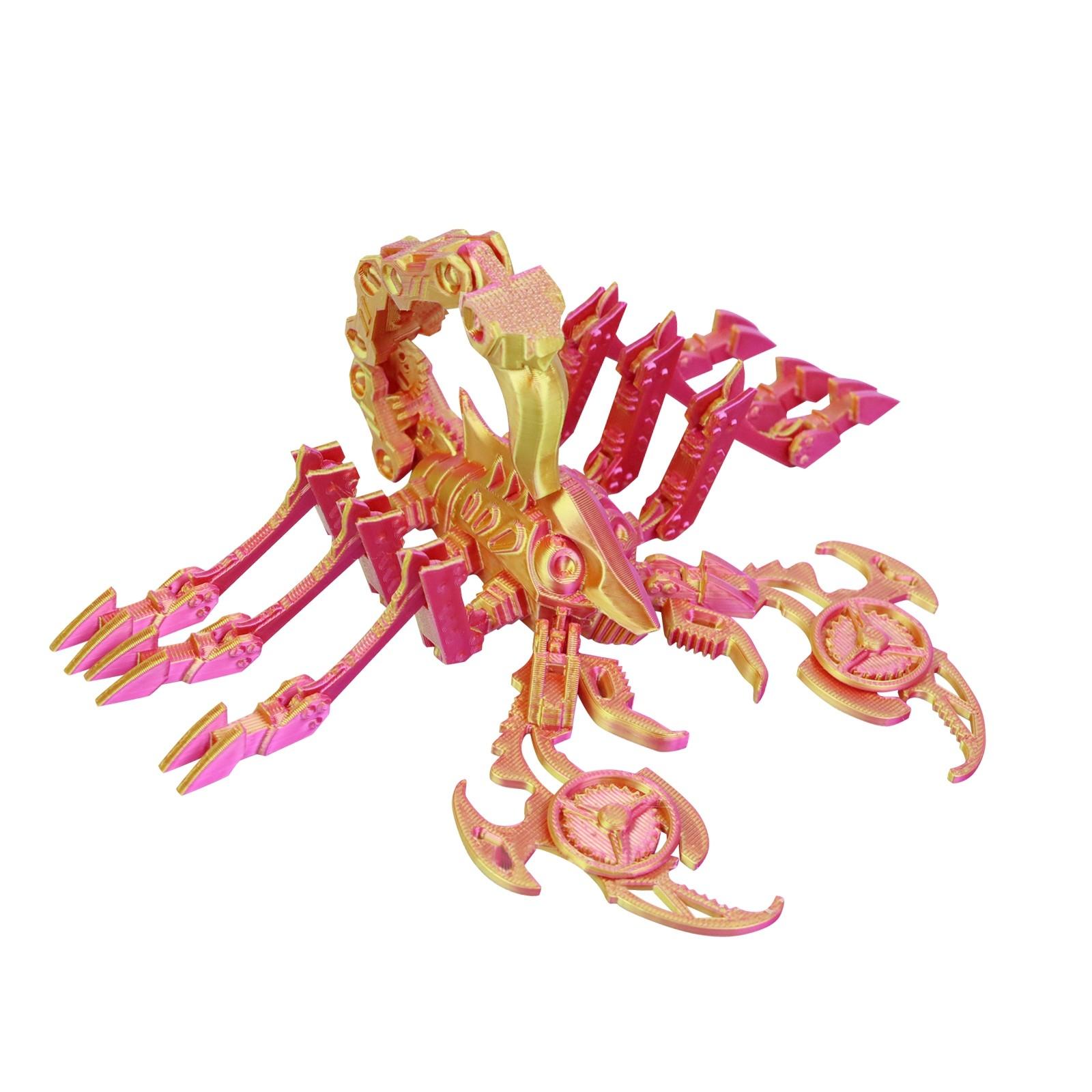 

3D-печатная игрушка-скорпион с подвижным суставом для взрослых и детей One Size