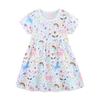Girls Dress Cartoon Unicorn Print Princess Dress Summer New Children's Dress