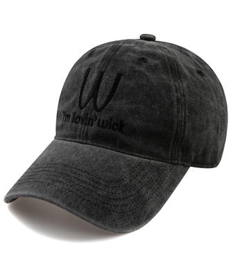 Wig Im Lovin' Stonewashed Ball Cap - Charcoal