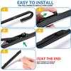 Erick's Wiper Front Hybrid Wiper Blades For Mazda 3 Axela BM BN 2014 - 2018 Windshield Windscreen Window Rain Brushes 24"+18"