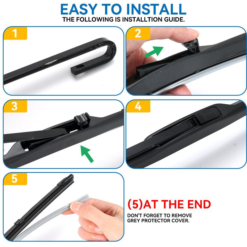Erick's Wiper Front Hybrid Wiper Blades For Mazda 3 Axela BM BN 2014 - 2018 Windshield Windscreen Window Rain Brushes 24"+18"