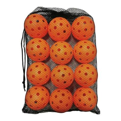 Professional 74MM Pickleball Plastic 40 Holes Competition Pickleball Woth Black Mesh Bag Durable Sports Ball Training