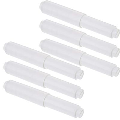 VILLFUL 6-teiliger Toilettenpapierhalter, Federbelasteter einziehbarer Toilettenpapierrollenhalter, Langlebig für den Einsatz zu Hause, im Hotel oder im Badezimmer