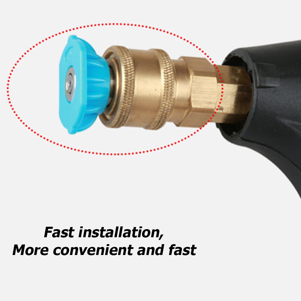 7/5 buc 1/4 inch mașină de spălat cu presiune înaltă Jet Lance Spray duze vârf 5000PSI 0 15 25 40 60 grade udare săpun duză vârf