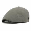 Casual Vintage Style Newsboy Caps Solid Color Mesh Beret Hats Breathable Adjustable Driving Cap Spring Summer for Men and Women