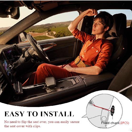 Car Bottom Seat Cover, Anti Slip Leather Auto Front Seat Cushion Cover with Storage Pocket, Comfortable Car Bottom Seat Pad Protector for Cars, SUV,