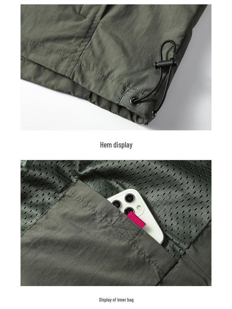 Herr Vår/Höst 2024 Lätt Väst med Fickor för Medelålders och Äldre