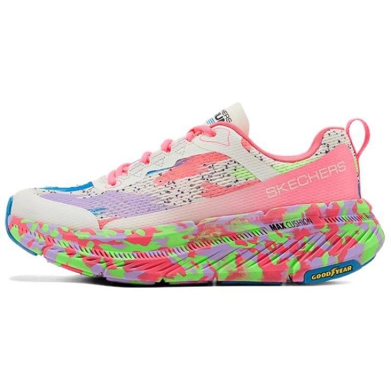 Skechers Women s GO Series Low Running Shoes Pink Green 129704-CRMT 35