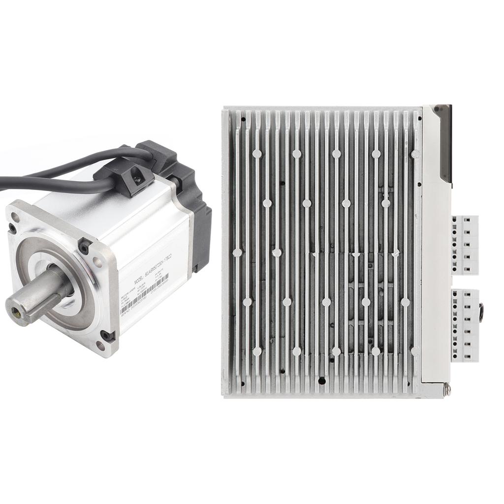 80mm 2.39Nm 3000rpm AC Servo Motor Driver Controller Kit 750W AC 220V