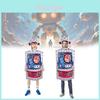 Halloween Roboter-Outfit Kreatives Cosplay-Kostüm Polyester Unisex Für Erwachsene Jugendliche Bühne
