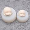 Molde de Cara Humana BJD OB11 Cerámica Blanda Versión Q Feliz Ojos Cerrados Arcilla Ultraligera Fondant Molde de Silicona 4.5cm 6cm