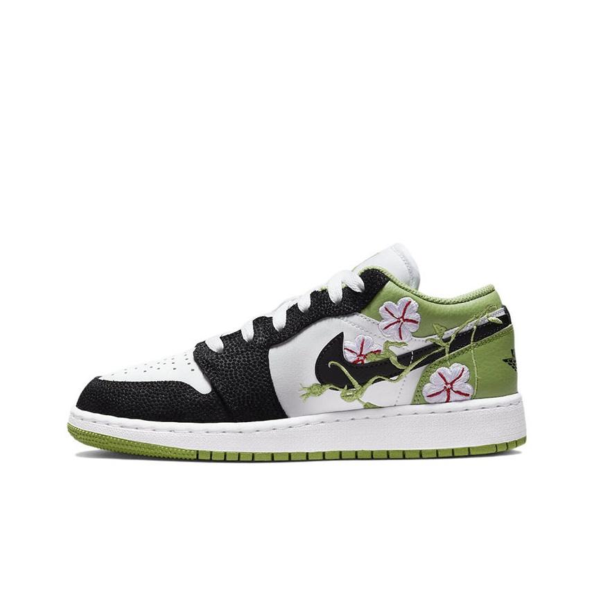 

Новые кроссовки Jordan для детей Air Jordan 1 Low SE Floral DQ8389-100 36.5