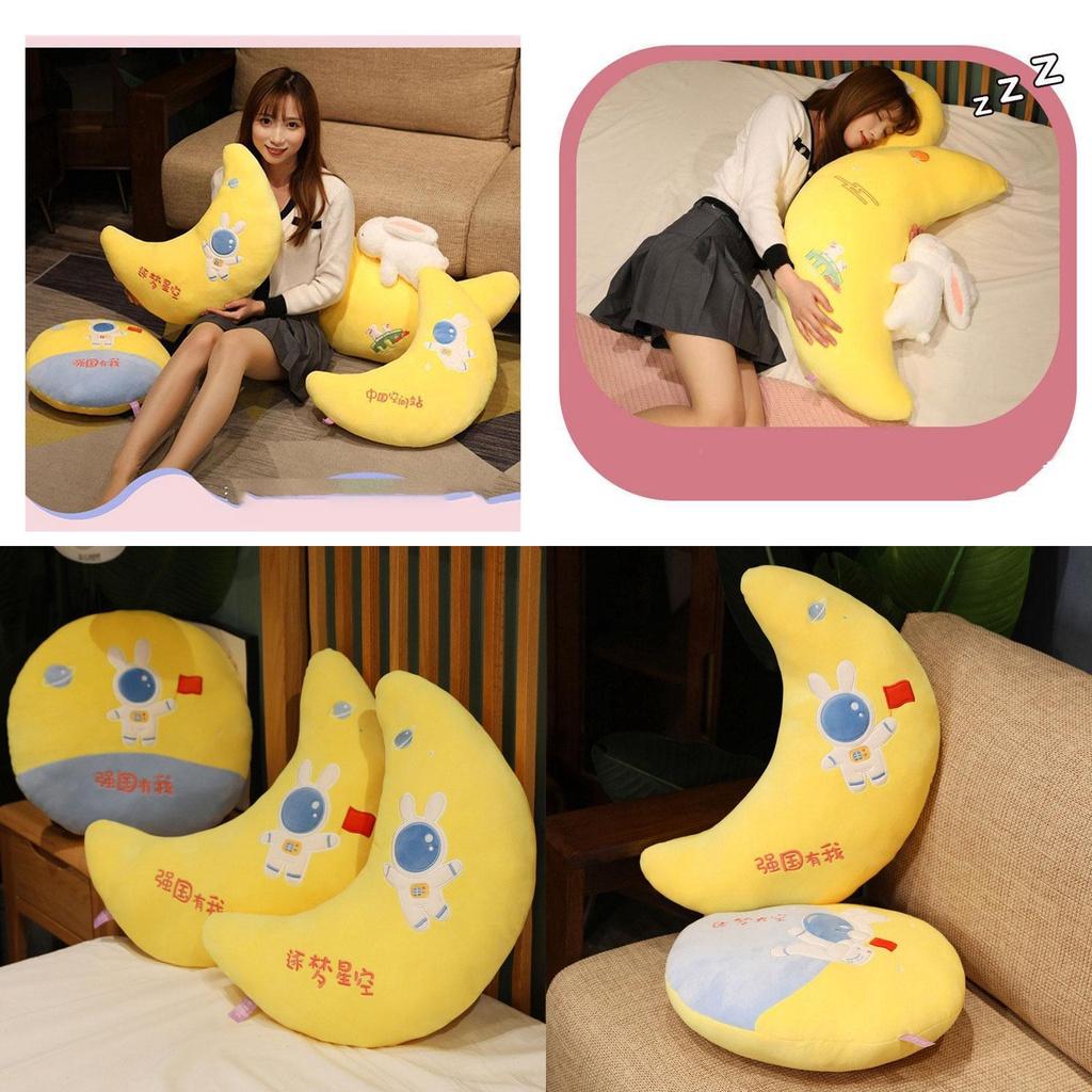 Cute Plush Toy Wholesale Cross-border Space Moon Pillow Sofa Cushion For Girls
