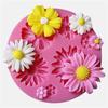 3D květinové silikonové formičky Fondant Řemeslný dort Cukroví Čokoláda Sugarcraft Ledové pečivo Forma na pečení