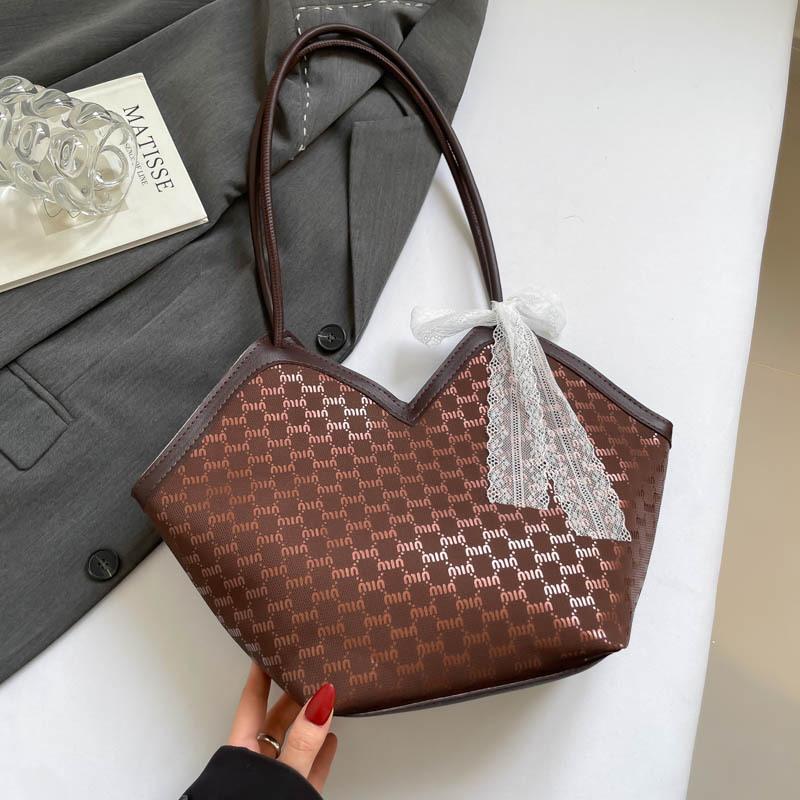 Casual Bag Women's 2025 Autumn New Texture Foreign Style Large Capacity Tote Bag Korean Version Fashionable Simple Shoulder Bag