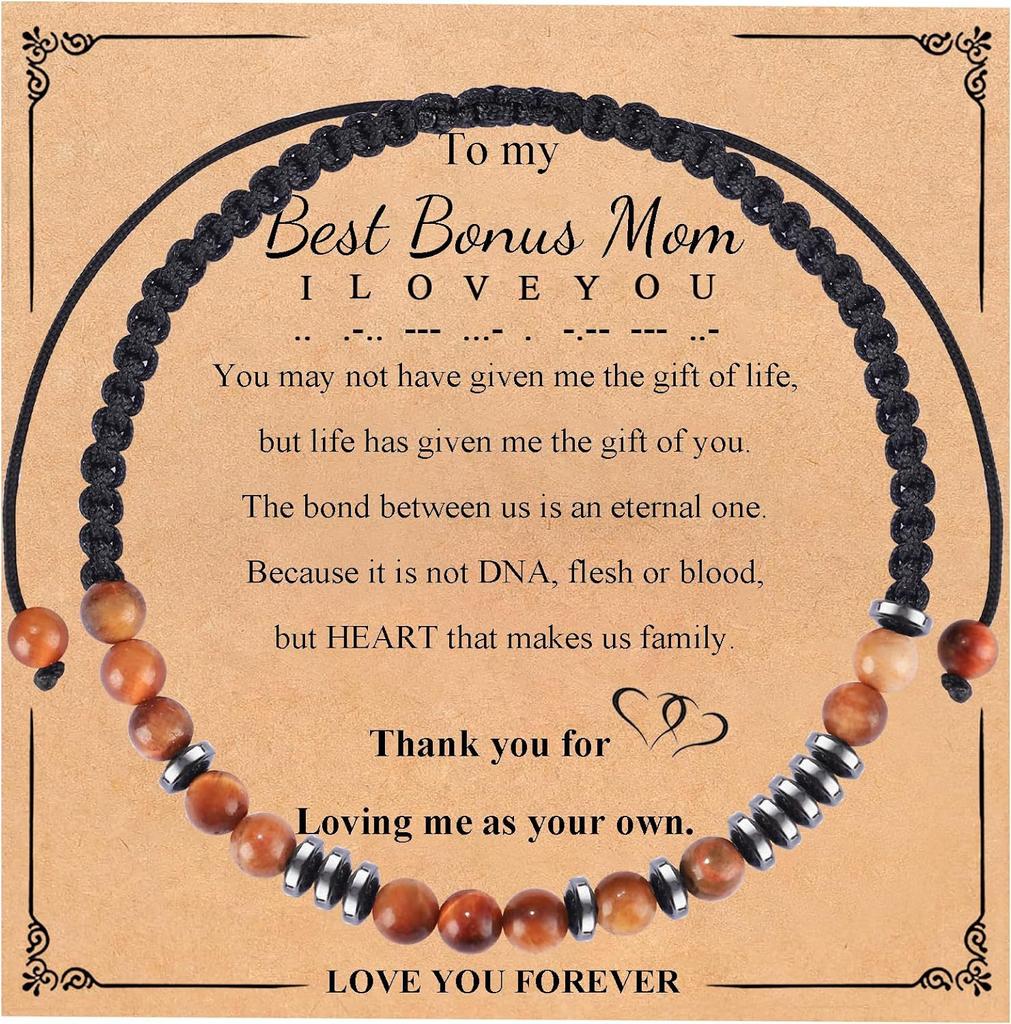 Morse code bracelet, magnet spacer, tiger eye weave, gift bracelet, emperor stone code bracelet.