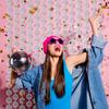 2 Pcs Disco Ball Disco Party Decorations Photo Booth Props