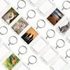 10Pc Acrylic Photo Frame Keychain Clear Picture Insert Blank Keyrings For Double-Sided Photos Diy Supplies