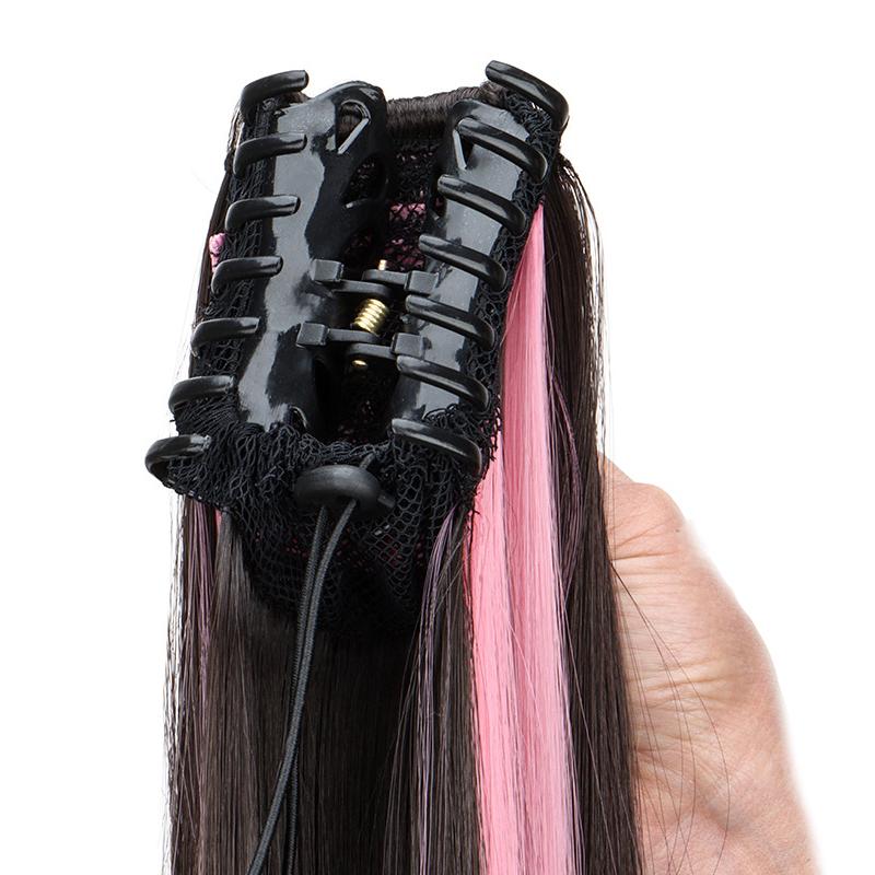 Claw Ponytail Extensions Long Straight Ponytails for Women Hairpieces Synthetic Hair Pony Tails Clip in Hairpiece