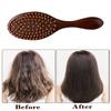 BEPAN Sandalwood Hand Carved Air Cushion Comb with Bamboo Teeth Oval Scalp Massage Brushes Scalp Massage Deep Penetration Styling Comb