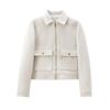 Women's Zipper Jacket Coat New Winter Long Sleeve Pocket Outerwear Coat Short Street Elegant Women's Jacket